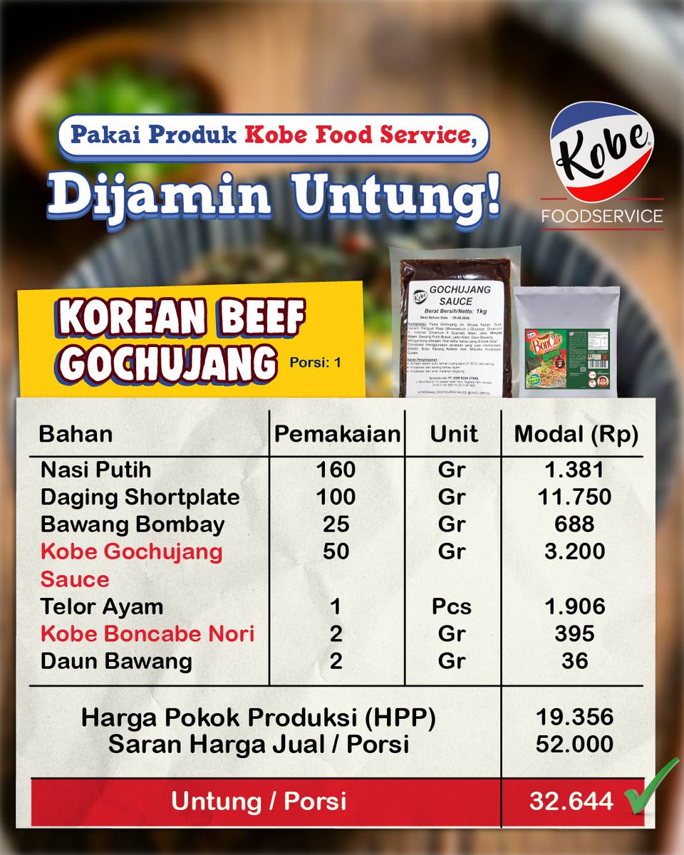 Kobe Food Service tweet media