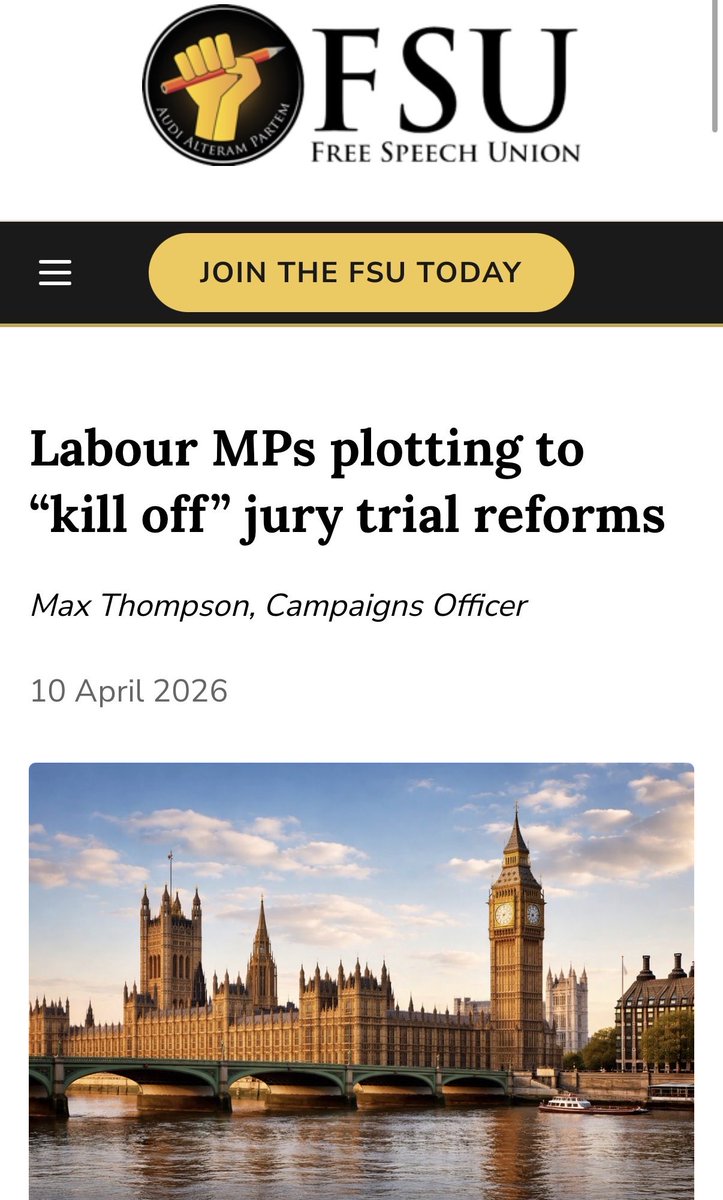 The Free Speech Union tweet media