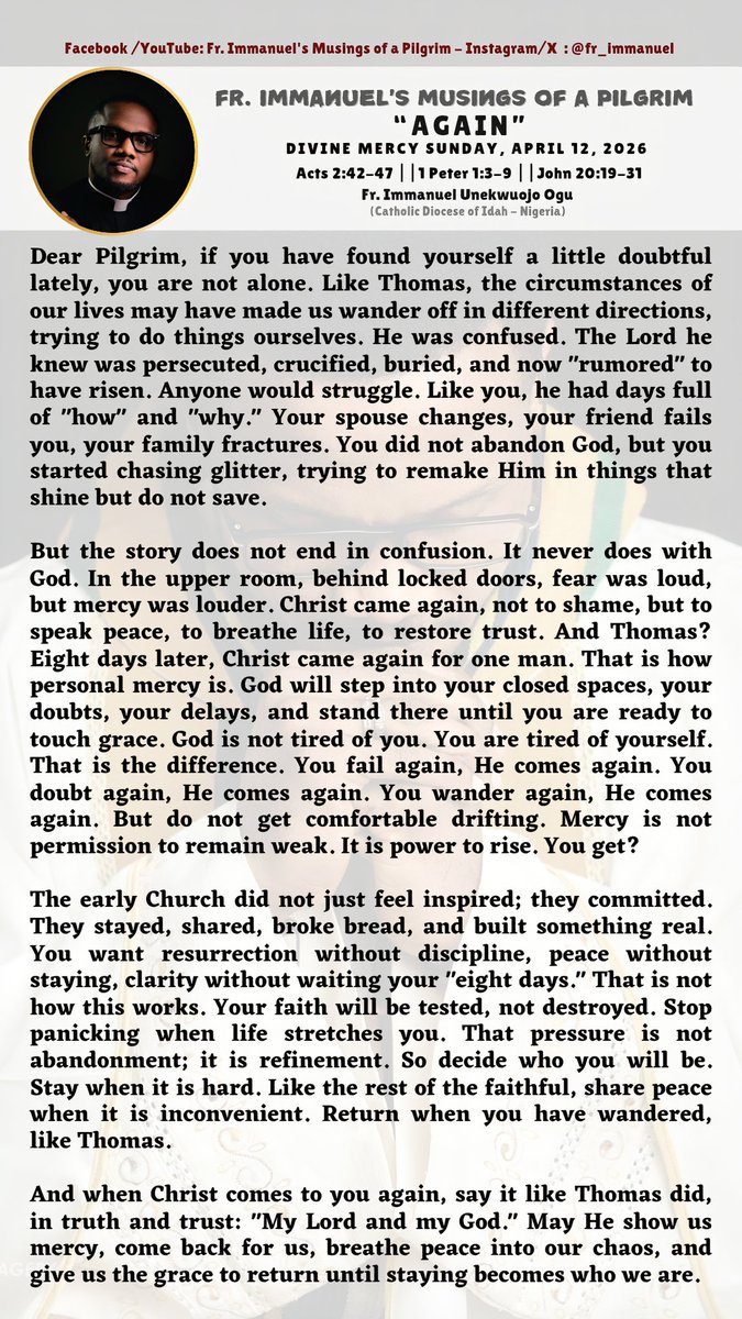 fr_immanuel's tweet photo. Again...
.
.
.
#CatholicTwitter #CatholicX #divinemercysunday #digitalpulpit https://t.co/iX1YGuFjXC