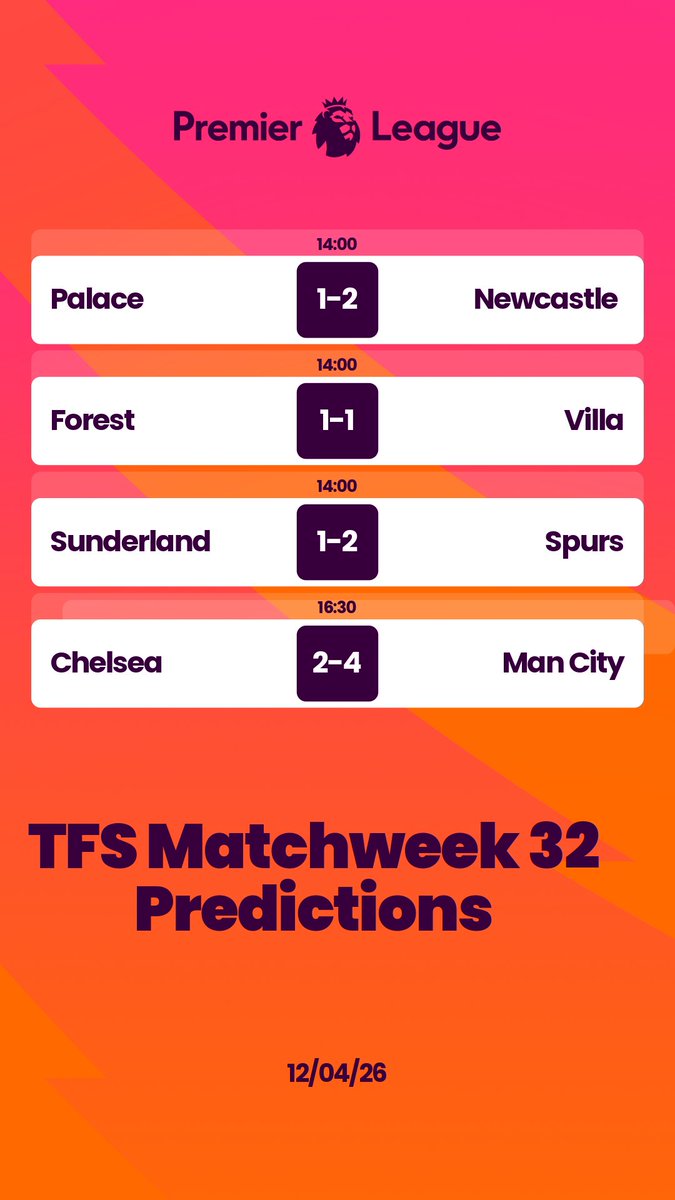 TheFootballSec's tweet photo. Predictions for Sunday's #PL games! What are yours?

#premierleague #Football #soccer #EPL #fantasypremierleague #FFL https://t.co/XJ2hIKF6f7