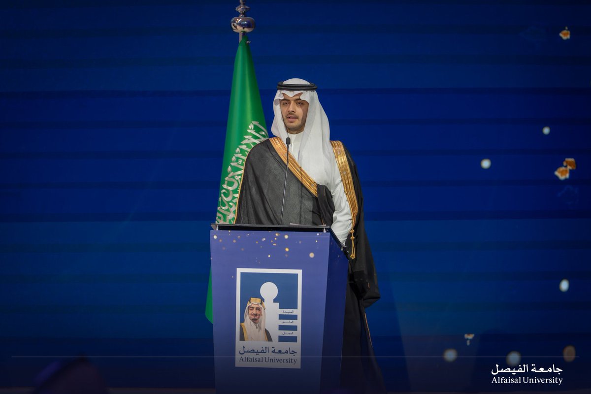 MahabintMishari's tweet image. Proud to attend Day 2 of @Alfaisaluniv Graduation 2026 under the patronage of HRH Prince Turki AlFaisal. Celebrated male graduates: Bachelor’s in engineering, medicine, pharmacy &amp;amp; science; Master’s in business, engineering &amp;amp; medicine. Advancing knowledge for society! #HigherEd