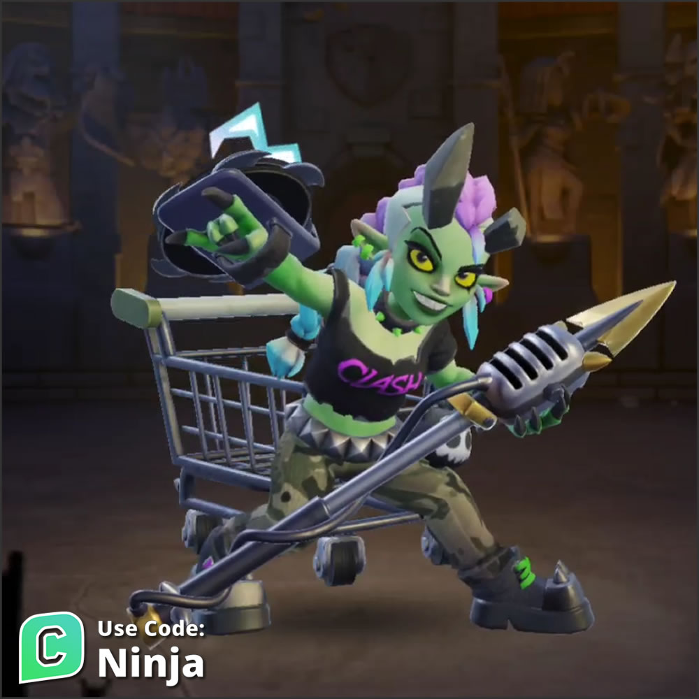 ClashDotNinja's tweet image. The Royal Screamstress skin is now available!

A detailed look at the skin can be seen on the Clash Ninja YouTube Channel.

Code: Ninja

#ClashOfClans