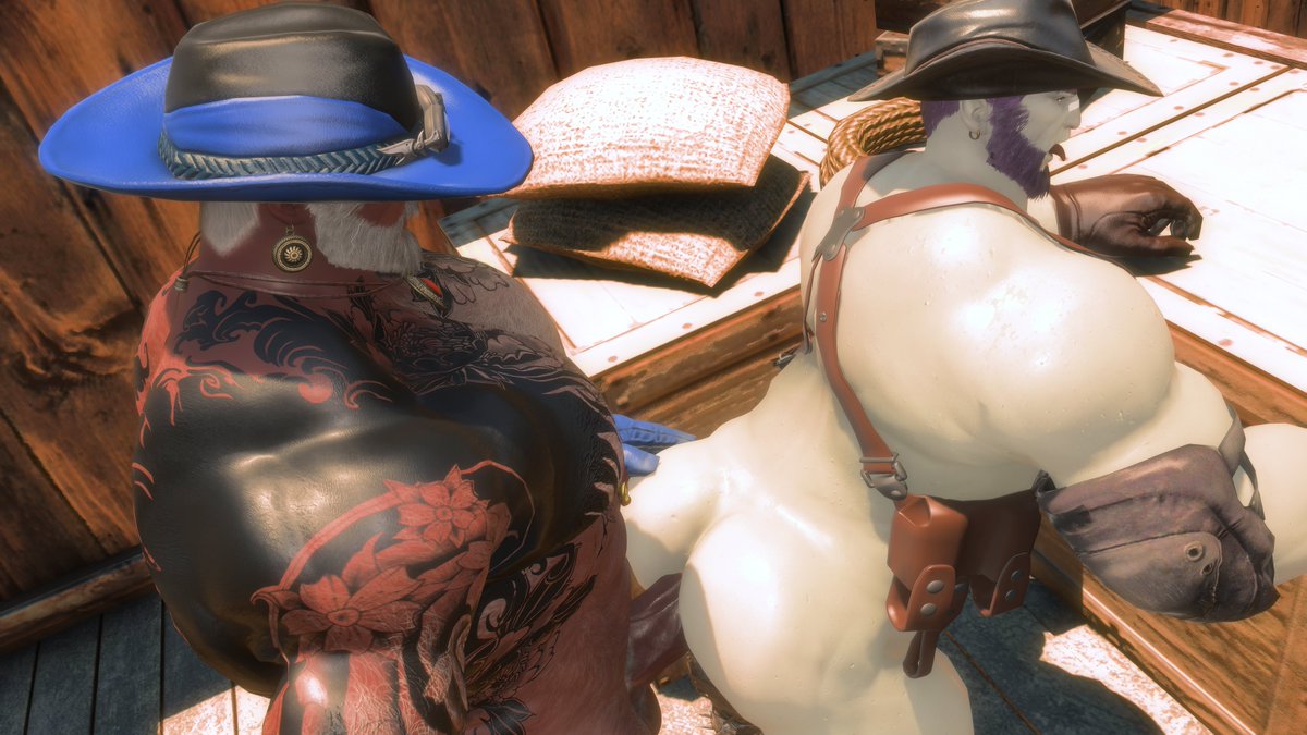 Panther_Will's tweet photo. Sometimes a cowpoke needs a good poking and @Boegadyn's ass absolutely begs for it.  Good thing Sheriff Surly's always willing to deliver. https://t.co/Sc2oHgRABF