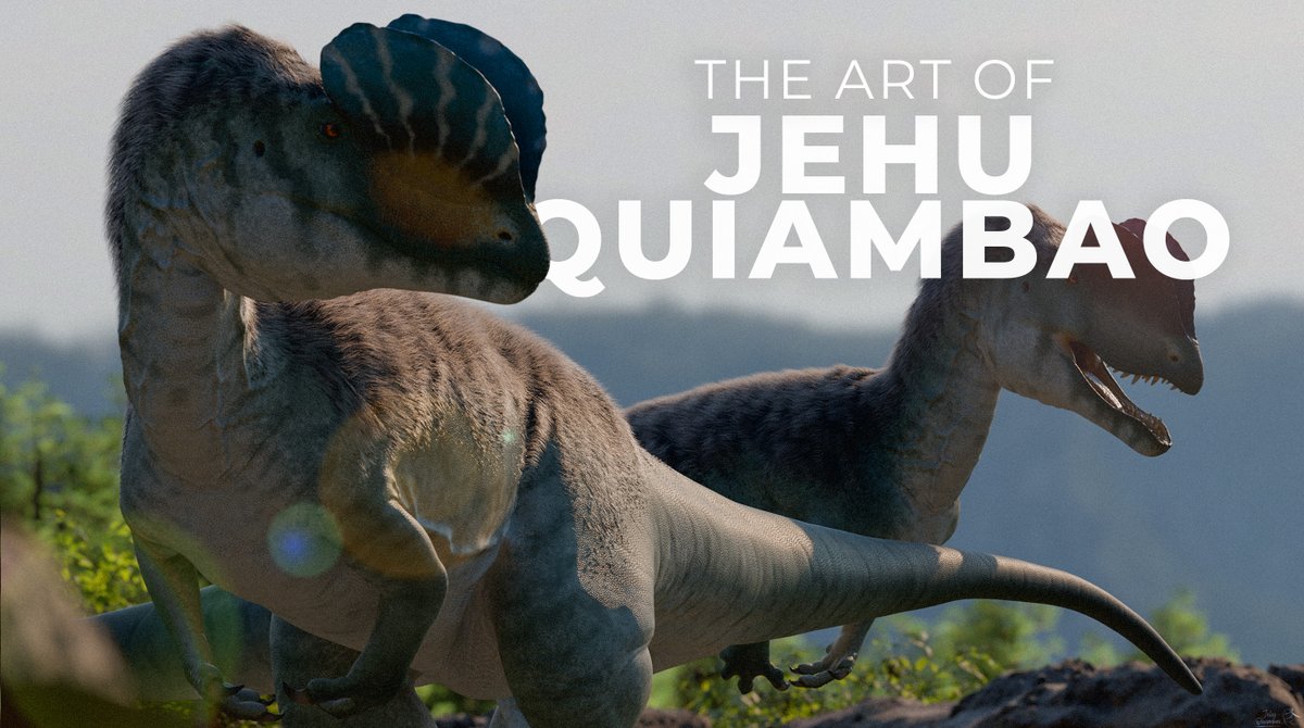 PrehistoricDom's tweet image. 𝑱𝒆𝒉𝒖 𝑸𝒖𝒊𝒂𝒎𝒃𝒂𝒐 is now showcased on the website, discover his art! ➡️prehistoricdomain.com/artist/jehu-qu…
Thanks to him for joining us!
#paleoart #dinosaurs