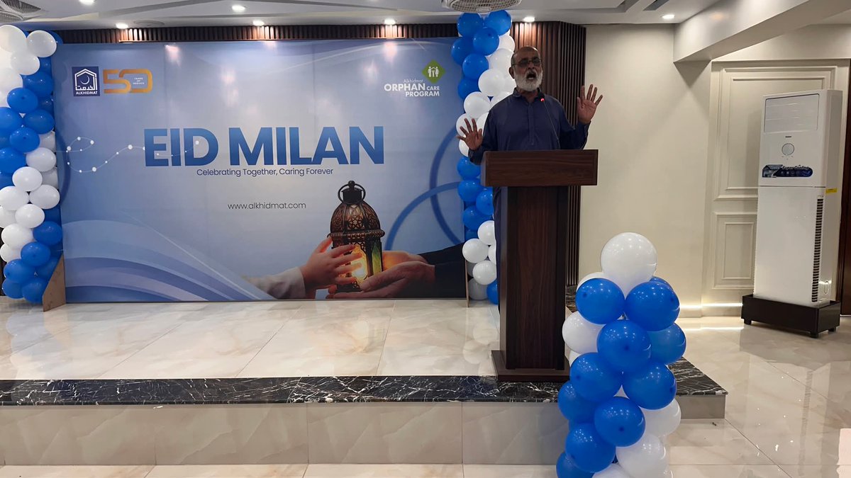 alkhidmatKHI's tweet photo. Eid Milan was beautifully celebrated under the Alkhidmat Karachi Orphan Care Program, bringing together joy, warmth, and a spirit of togetherness.
#AlkhidmatKarachi #orphancareprogram #EidMilan #togetherness #CommunityCare #ServingHumanity #EidCelebration #karachi https://t.co/JRb616YCU6