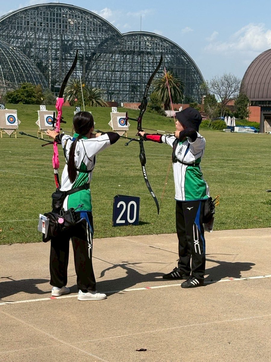 nodaiarchery's tweet photo. こんにちは☀️農大洋弓部です🏹

昨日4/11にリーグ戦第1記録会が行われました🙌
男子は3位、女子は5位という結果でした✨

来週の第2記録会までに各々課題と向き合い
男女共に入れ替え戦に出場できるように頑張ります🔥
応援よろしくお願いします✨️ https://t.co/5JGpKP7wkw