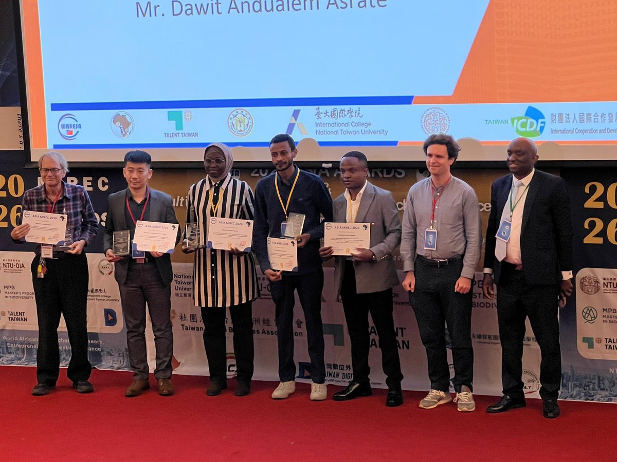 CrispinNjewa's tweet photo. Honored to be awarded **Best Undergraduate Student in STEM in Asia** at the WARESA Asia Awards held at National Taiwan University πΉπΌ
Grateful for this recognition alongside with my amazing fellow students.
This is just the beginning π
#STEM #WARESA #Research #Grateful https://t.co/fjX0WvOC6T