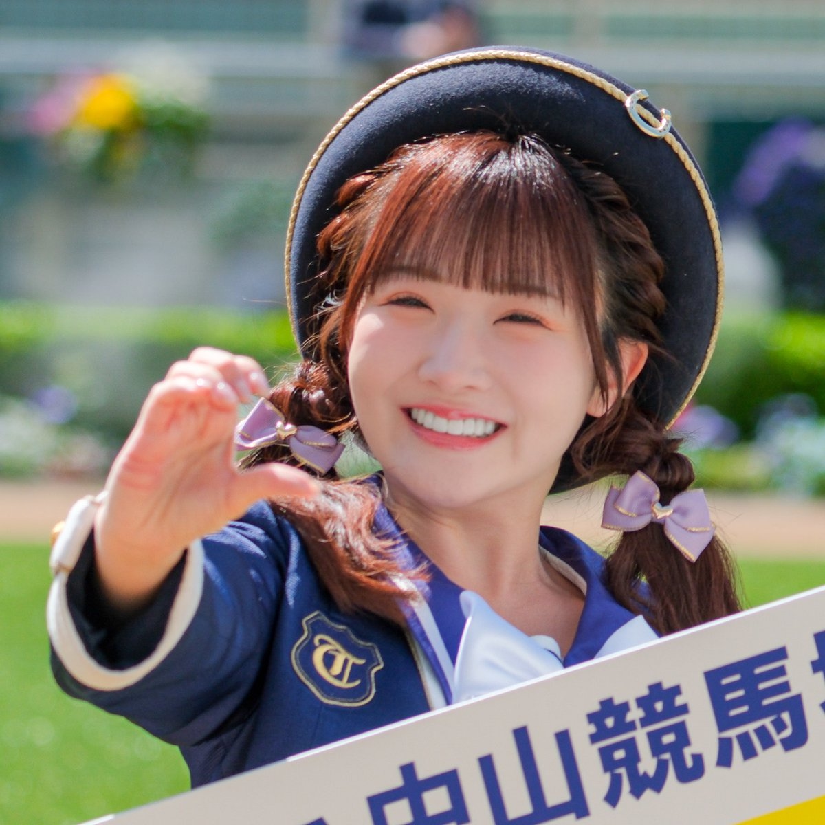 cute_pod's tweet photo. 中山競馬場
（4月12日☀️）

 #三村遥佳 さん
@mimuharu_1027 

 #三村遥佳
 #ウィナーズレディ
 #中山競馬場
 #中山馬主協会
 #JRA
 #ハッピースマイル
 #Happysmile
 #太陽以上に明るいw
 #最強スマイル https://t.co/PS2JuX8Luq