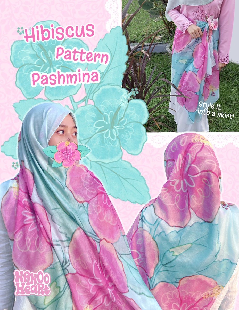 Pashmina Flower Pattern 🌸
on Voal Fabric 

Pre-Order still open, check out post below~