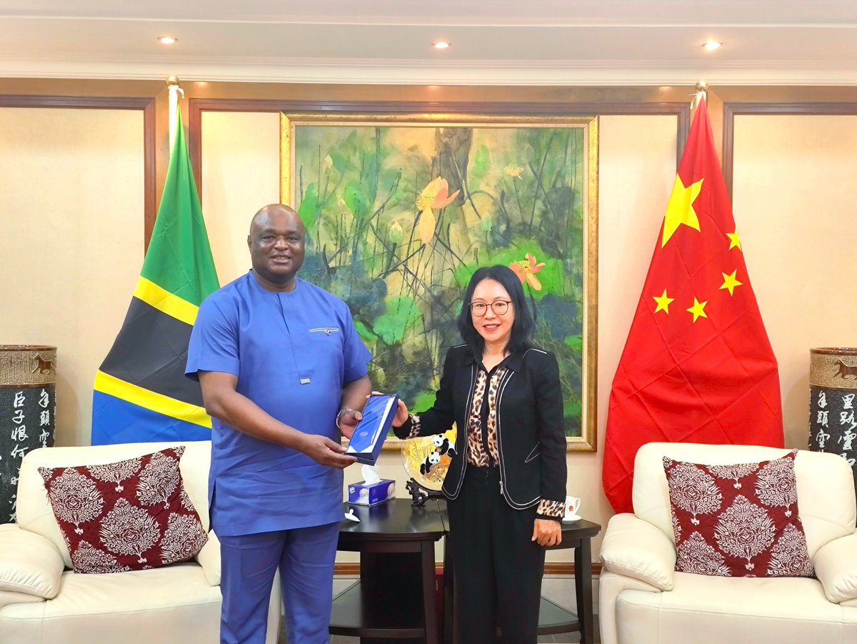 ChenMingjian_CN's tweet photo. Congrats on your new posting to China, Amb. Dr. Suleiman Haji Suleiman. With our collective efforts, I believe China-Tanzania friendship will grow ever stronger. Wish you enjoy your stay in China! https://t.co/DTANIck1kV