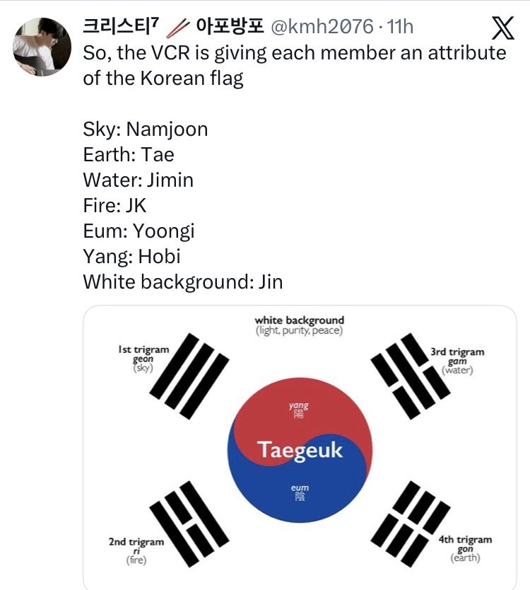 sb_ilna's tweet photo. 🤯🤯🤯… I have no words.
The way BTS will subtly represent their culture in the most noble way keep amazing me.

Did you notice that their outfits Swim’s performance have that much meaning? 😭 https://t.co/POGw6ZuDCU
