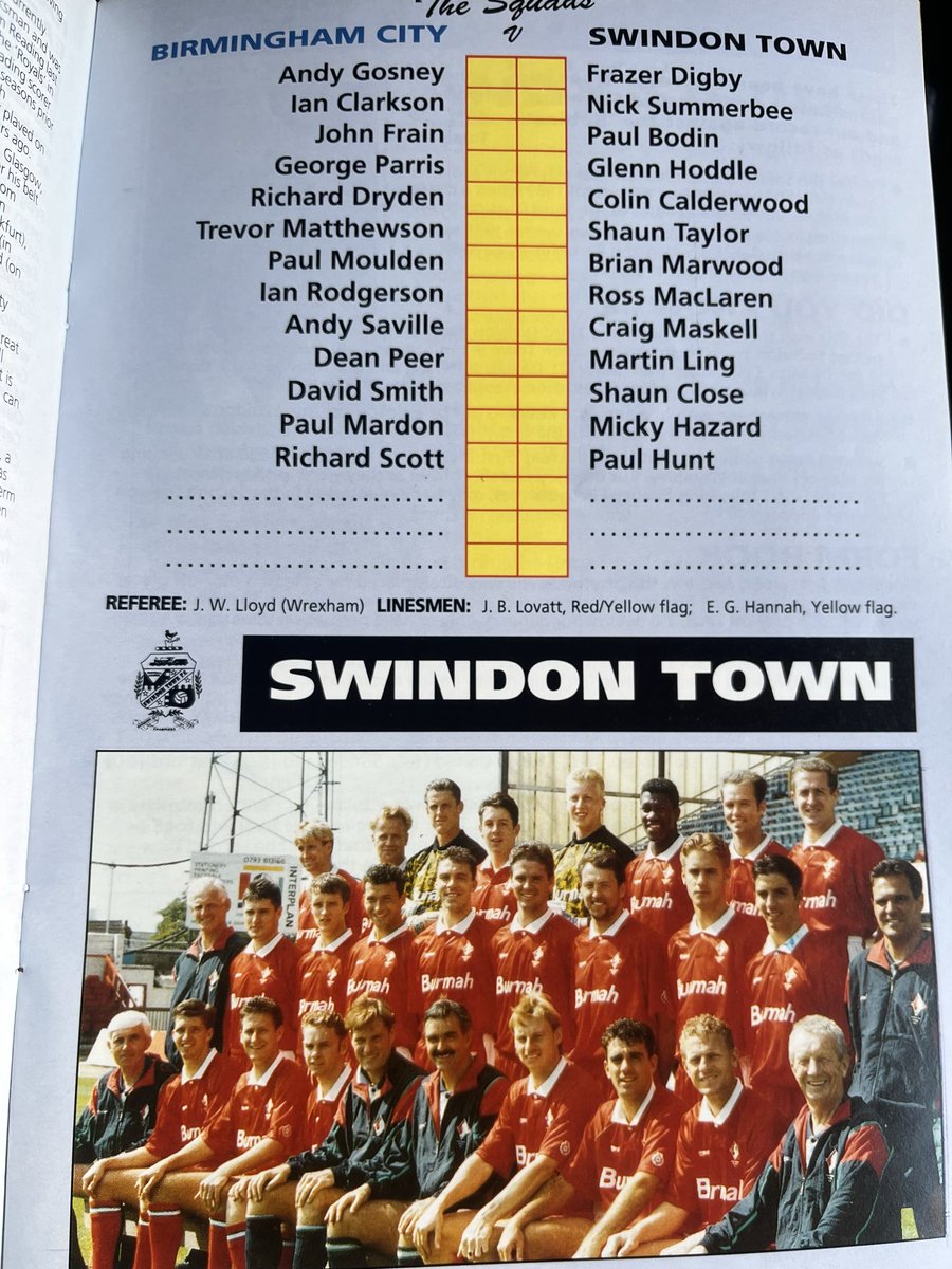 Old Swindon Programmes tweet media