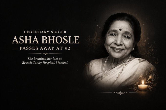 Anvics's tweet photo. #RIP #AshaBhosle https://t.co/enq1Zq2HFv