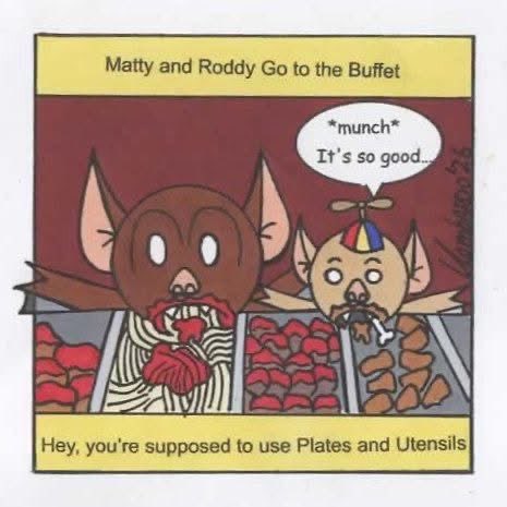 slap_comics's tweet photo. Sunday Comics 
If you enjoy what I do, please support me on Ko-fi!
https://t.co/Y5tFtOxy1e
Also visit my Cafe Press store, click on the Link Tree on my profile
https://t.co/OSBK4dDiBH
 #BuffetLovers  #paulbunyan #babetheblueox #sundaycomics #comicstrips #comicstyle #comics https://t.co/SljwxAWO6s