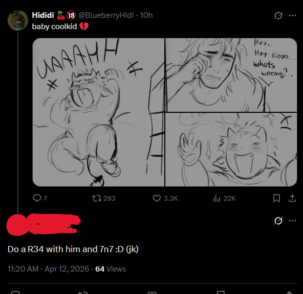 BlueberryHidi's tweet image. Омерзительно, что за хуйня с этим фандомом...