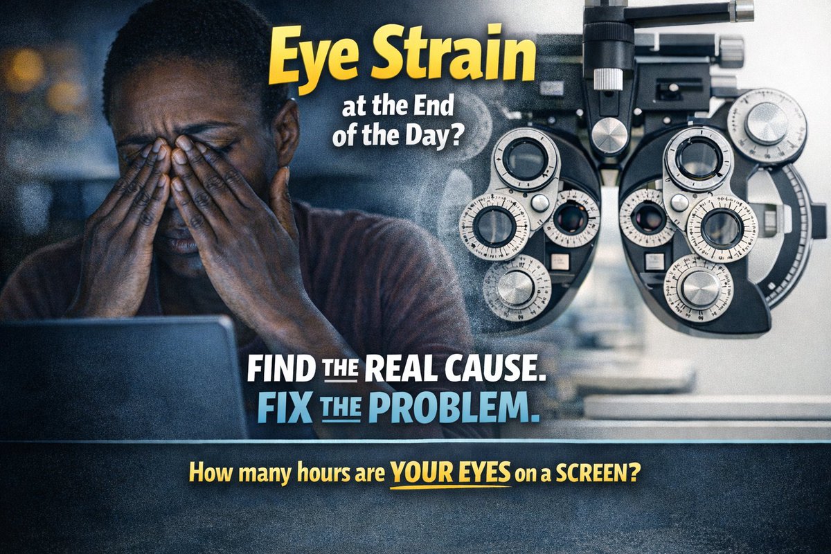 TheEyePlaceNG's tweet photo. Wearing lenses that no longer match your eyes is a source of strain, fatigue, and gradual compromise in your ability to function clearly throughout the day.

Annual eye assessments serve as a check to see whether what you are wearing still reflects what your eyes actually need. https://t.co/abz6MkXYW8