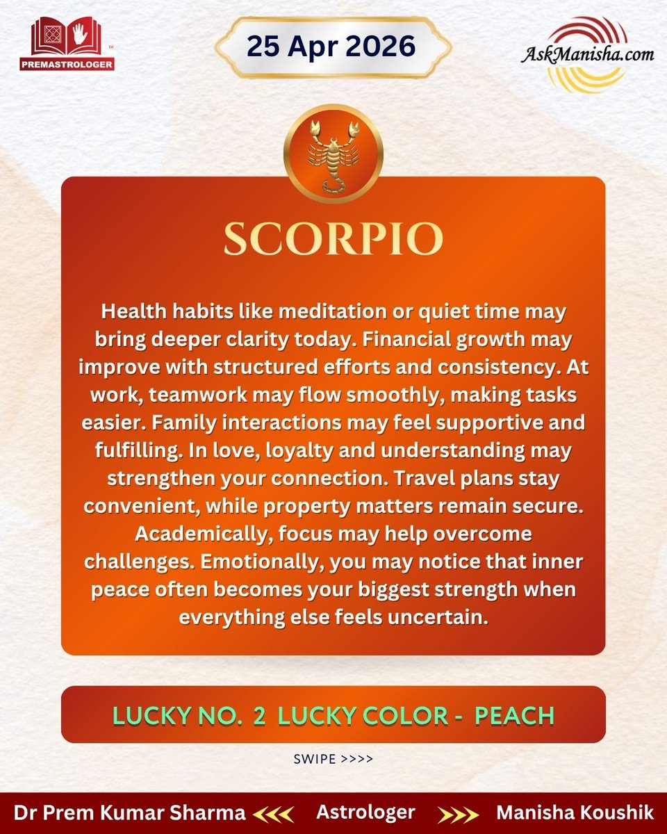 KoushikManisha's tweet image. Sssh!! Don’t share that secret with anyone. Your Horoscope says it all!

** Horoscopes are based on the Sun sign.

Reach us at  +919212144479 wa.me/919212144479

Read More: askmanisha.com/daily-horoscope

 #leo #virgo #libra #scorpio