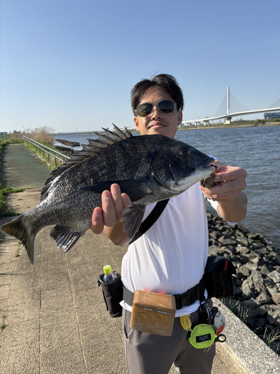 amdai6825's tweet photo. おかっぱりロッド買って5年ぶり位にやってみた
普通に使えるからこれでヨシ
（新品メルカリ5,000円）

こんな場所で前打ちしてる人がいたので挨拶したら、私が流した場所ですぐ釣ってた笑
当然仲良くなるよね
めっちゃいい人だった

＃人の魚を載せるスタイル https://t.co/9LBuuVieYk
