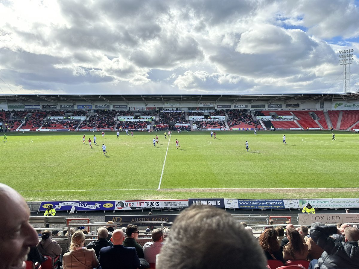 DRFCAndy's tweet photo. Doncaster 1-0 Reading 

It’s nearly job done, season flown by 

Roll on Northampton #DRFC https://t.co/xhreQJSXXl