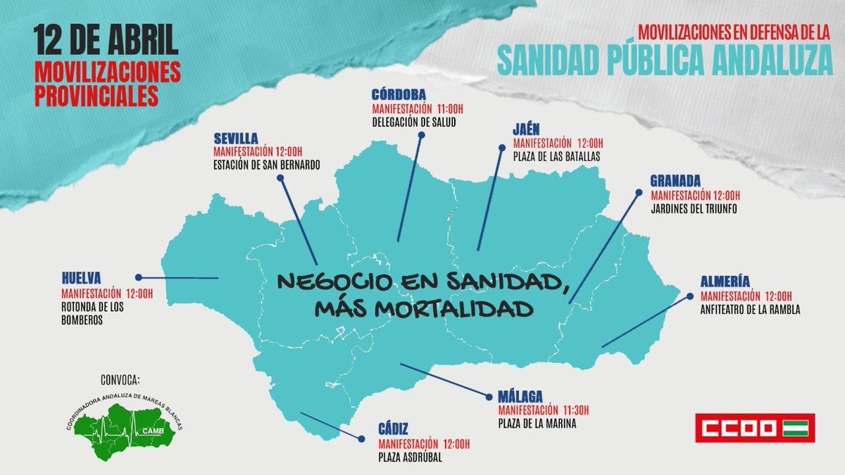 nurialomar's tweet photo. Como siempre, gobierne quien gobierne @ccooandalucia en defensa de nuestra #SanidadPública y contra las políticas de desmantelamiento y privatización!!
Por nuestros derechos, pues nuestra salud!💪 https://t.co/es0bdfn9U0