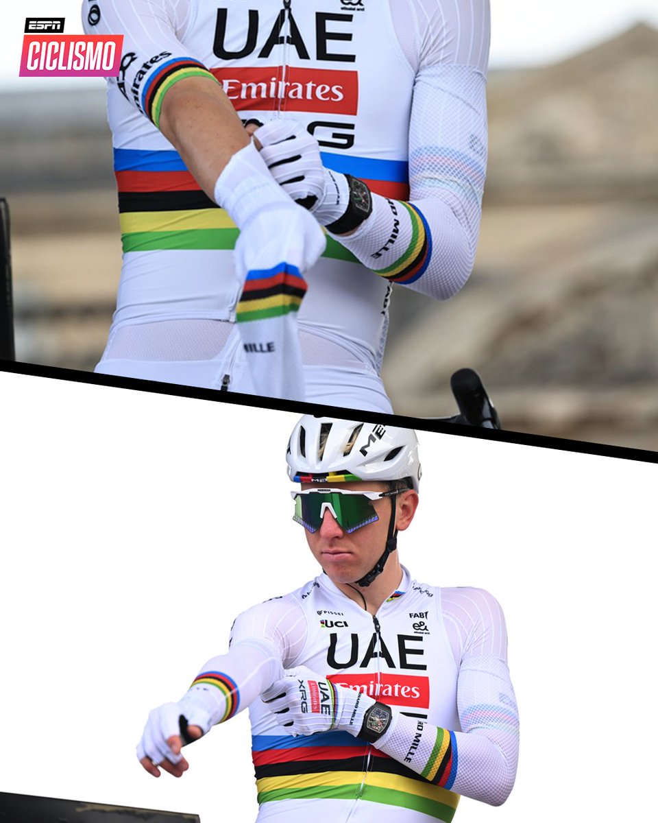 ESPNCiclismo's tweet image. ✅ Mangas
✅ Casco
✅ Saludo a la gente

Todo listo para Pogacar, que va por una jornada histórica. 👋🐐

📺 Sigue la carrera en #ESPN y el Plan Premium de Disney Plus.