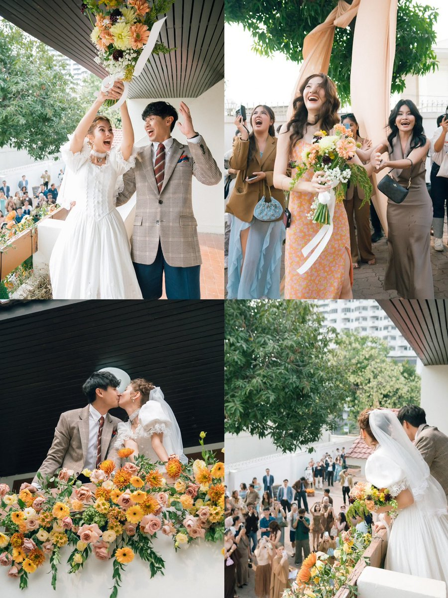 มกราคมปีที่แล้วได้ช่อดอกไม้จากงานแต่งเพื่อนก็ไม่คิดว่าจะมีงานแต่งงานของตัวเอง(จากงาน) ถึง 3 รอบ  แบบนี้ รอบนี้จัดที่ไทเปด้วยค่ะ เลี้ยงเป็นโต๊ะจีนเลย มาย้อนความทรงจำจากเรื่อง #วิวาห์ปฐพี ด้วยกัน แล้วเจอกันนะคะ ✨😊🌎🌹