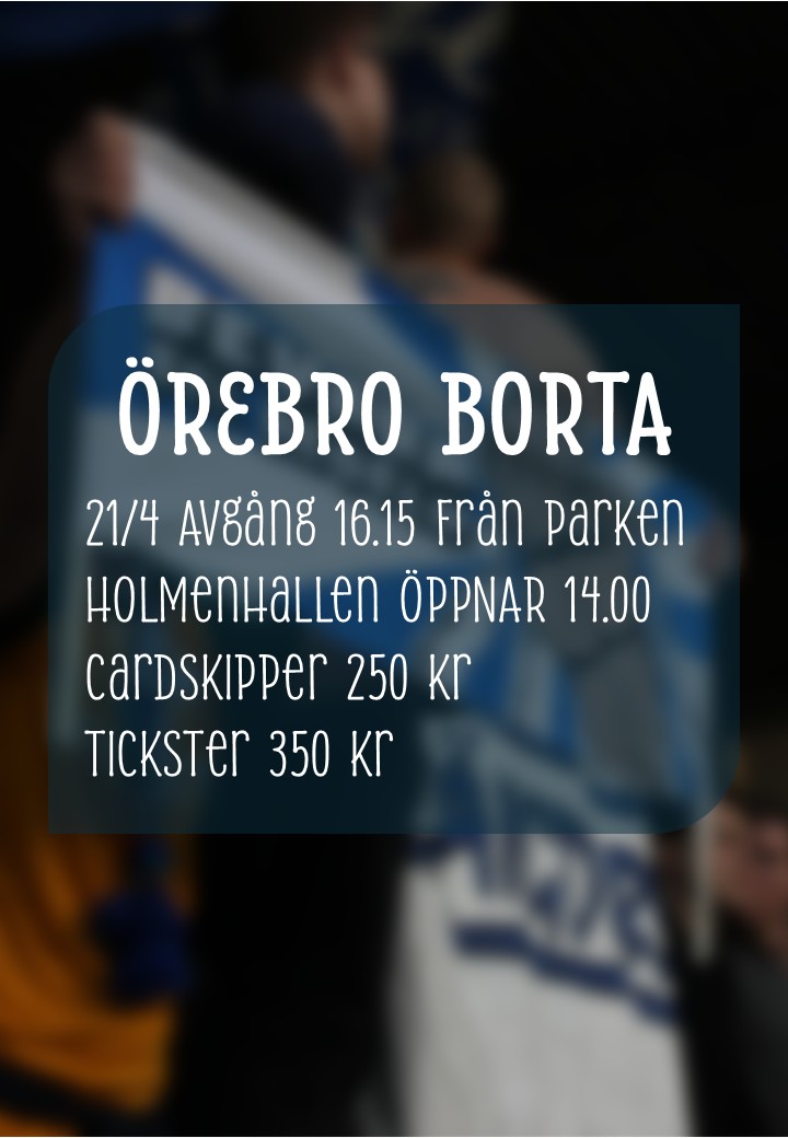 NU FYLLER VI TREDJE BUSSEN MOT ÖREBRO!
observera att bussarna denna gång avgår från Parken ❗

Vi samlas gemensamt för uppladdning i Holmenhallen från kl. 14.00, bussarna åker sedan direkt från Parken till Örebro med avgångstid 16.15. 

linktr.ee/pekingfanz