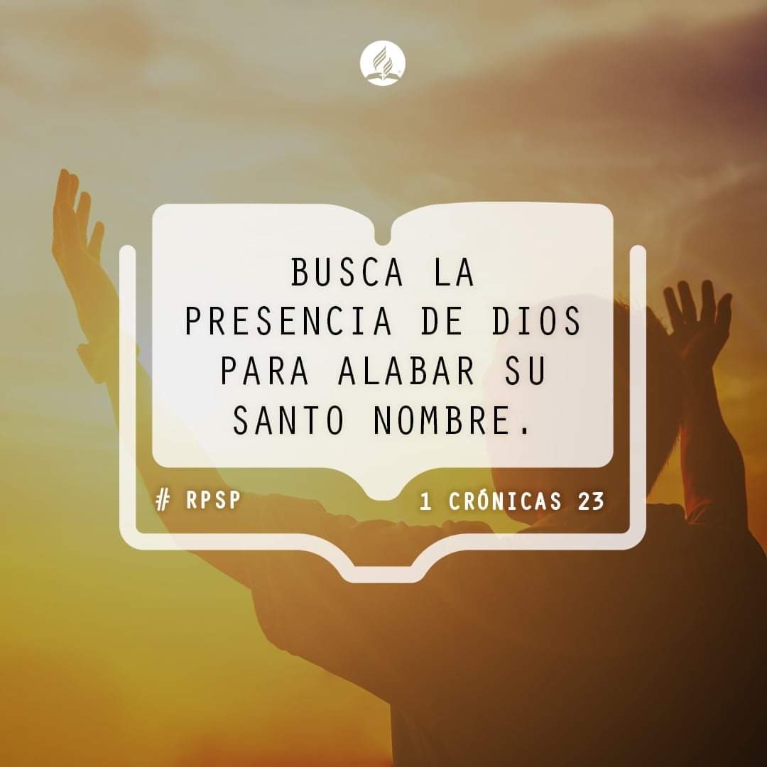 Seek the presence of God to praise His holy name - 1 Chr 23

Busque a presença de Deus para louvar o Seu santo nome - 1 Cro 23

#GodFirst #PrimeroDios #PrimeiroDeus #RpSp #RbHw