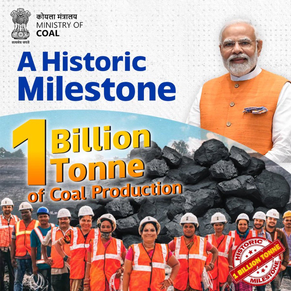 India celebrates 1 billion tons local coal production 2nd year running… Australia virtue signals and offshores its manufacturing. Auspol