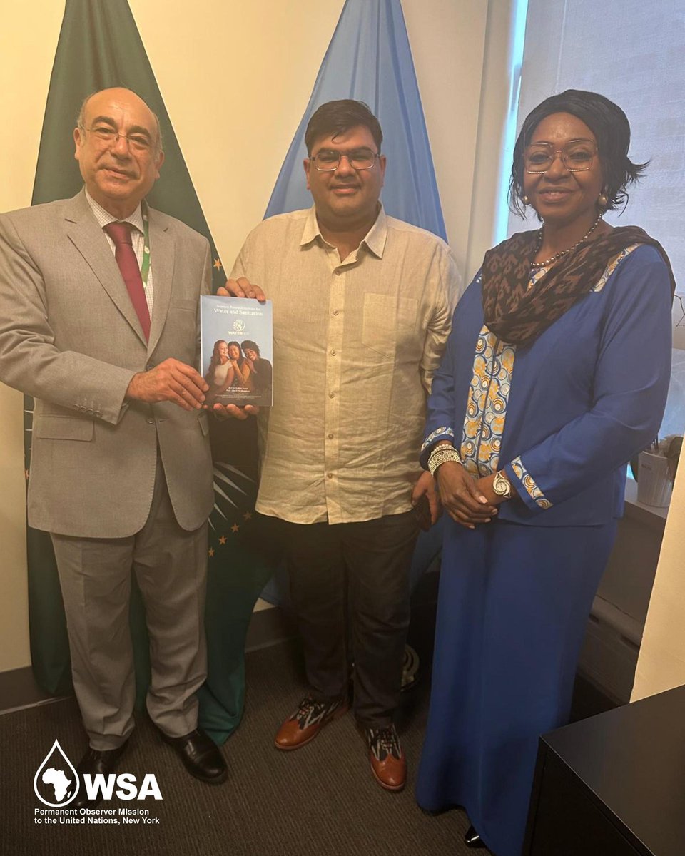 nabhit_kapur's tweet image. Productive meeting with the Ambassador of the @AfricanUnionUN HE Mohamed Edrees! 🌍💬 Strengthening ties, fostering innovation, and advancing shared goals for a sustainable future. 🙌 #AfricanUnion #WSA #Partnership