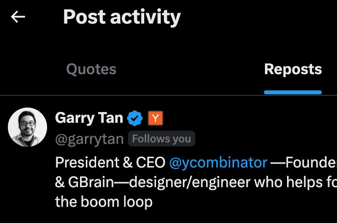 garry reposted my article, how many aura points did i just gain, anon?
