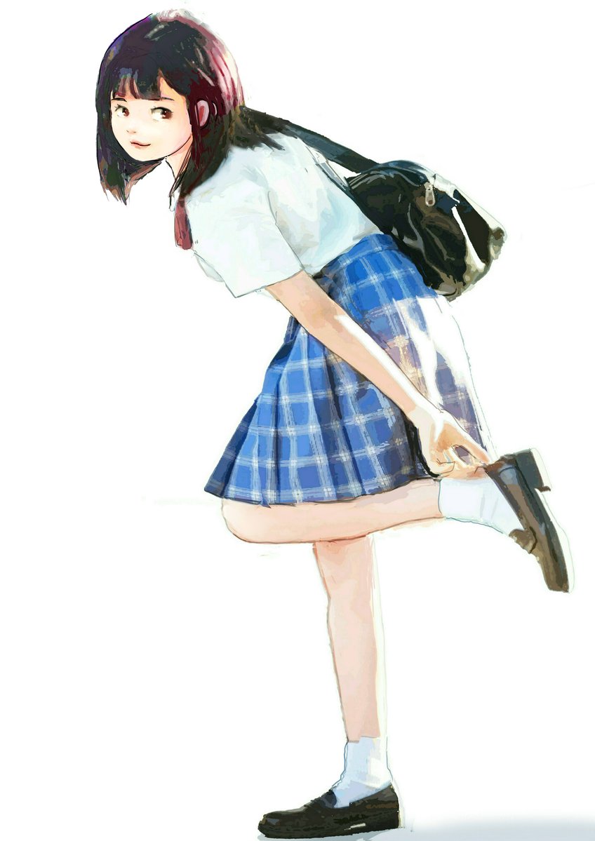 靴の踵直し　首の上げ具合で2種 | SAI60 #pixiv pixiv.net/artworks/14346… 
＃イラスト練習中＃絵描きさんと繋がりたい
手直しx2