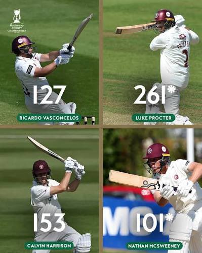 Northamptonshire’s 684-2 declared v Kent is the second highest ‘for 2’ score in first class cricket. There were three double hundred partnerships: 224; 248; 212*. #cricketcounts