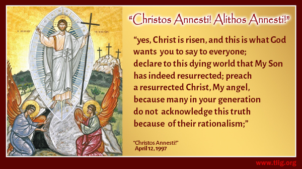 TrueLifeinGod's tweet photo. Christ is Risen, Truly He is Risen! Blessed Easter to all Orthodox people. Pray for unity between the Orthodox and Catholic faiths. Whenever we celebrate Easter on different days, it tears open Jesus' Body. Pray for unity. https://t.co/41EPqixmLT #PrayForUnity https://t.co/zV9ZUSLCWe