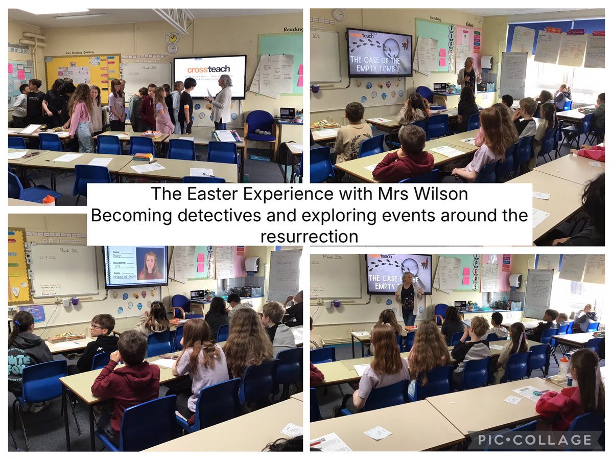 Stjohnscoventry's tweet image. Year 6 had a great time becoming detectives and exploring the events of the resurrection. Thank you Mrs Wilson #iwillshine #RE