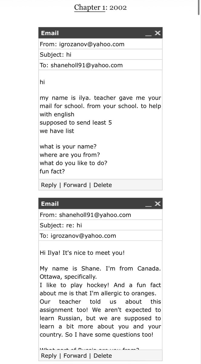 dearilya's tweet image. #nowreading starting re: hi and i’m gonna fucking cry their first email exchange from 2002 is already making me tear up this is so CUTE 😭😭😭

archiveofourown.org/works/82367551