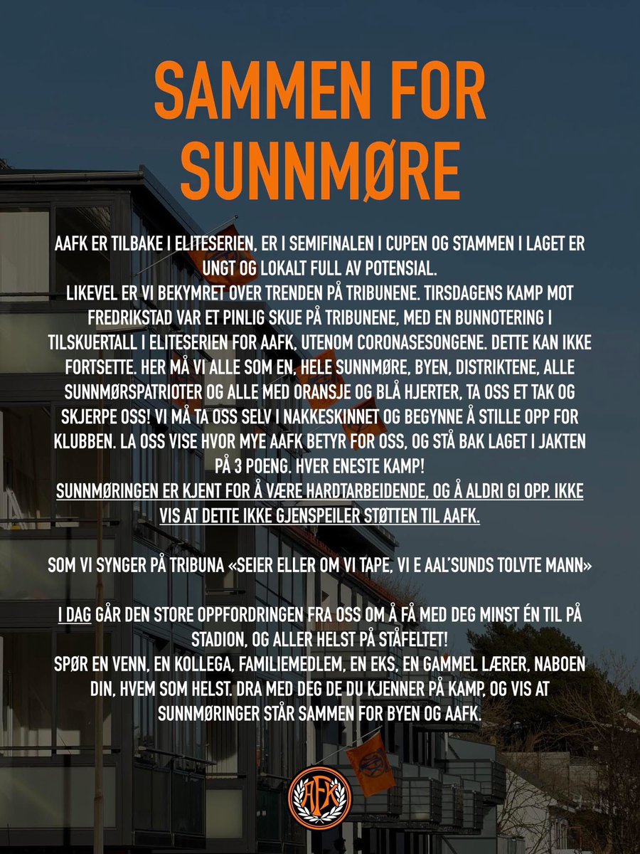 Aalesund Support tweet media