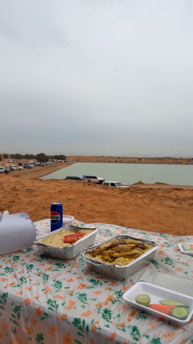 اليوم قعدتنا على بحيرة الذيد 😍