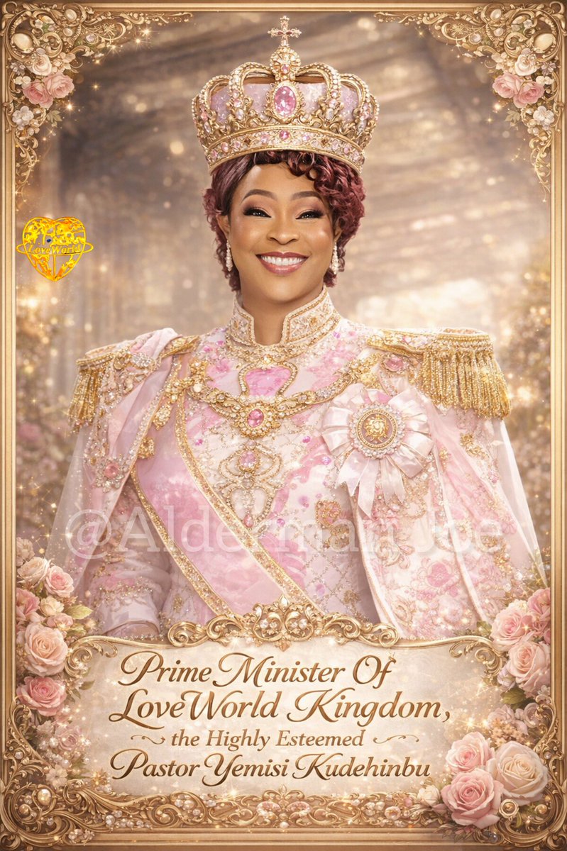 AldermanjoeKing's tweet photo. My able Prime Minister the Highly Esteemed Pastor Yemisi Kudehinbu of the LoveWorld Kingdom!
Congratulations Ma!

I am a member of the LoveWorld Kingdom!
If you know you know! https://t.co/k4cNgFPlBD