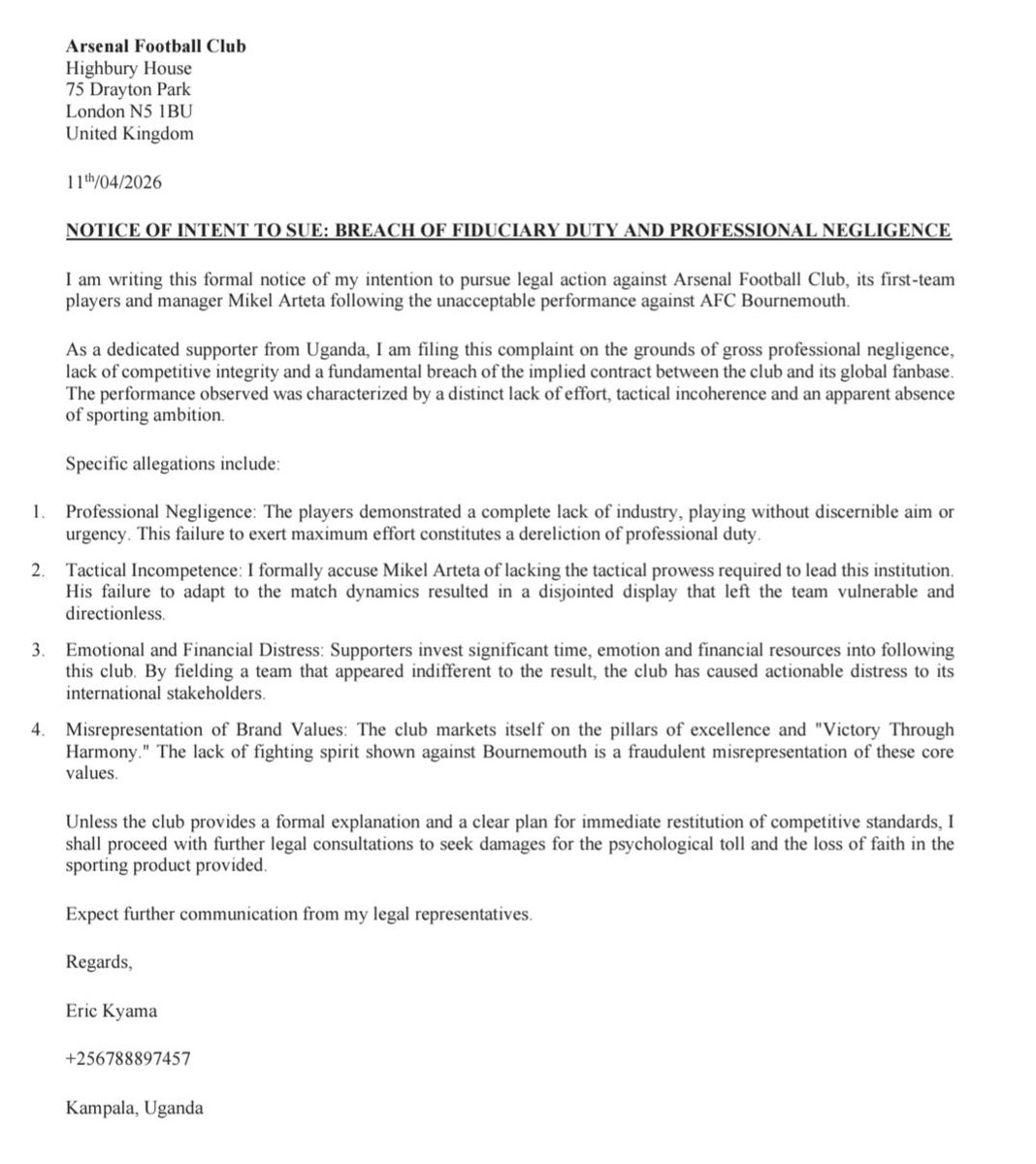 MatchDay Central tweet media