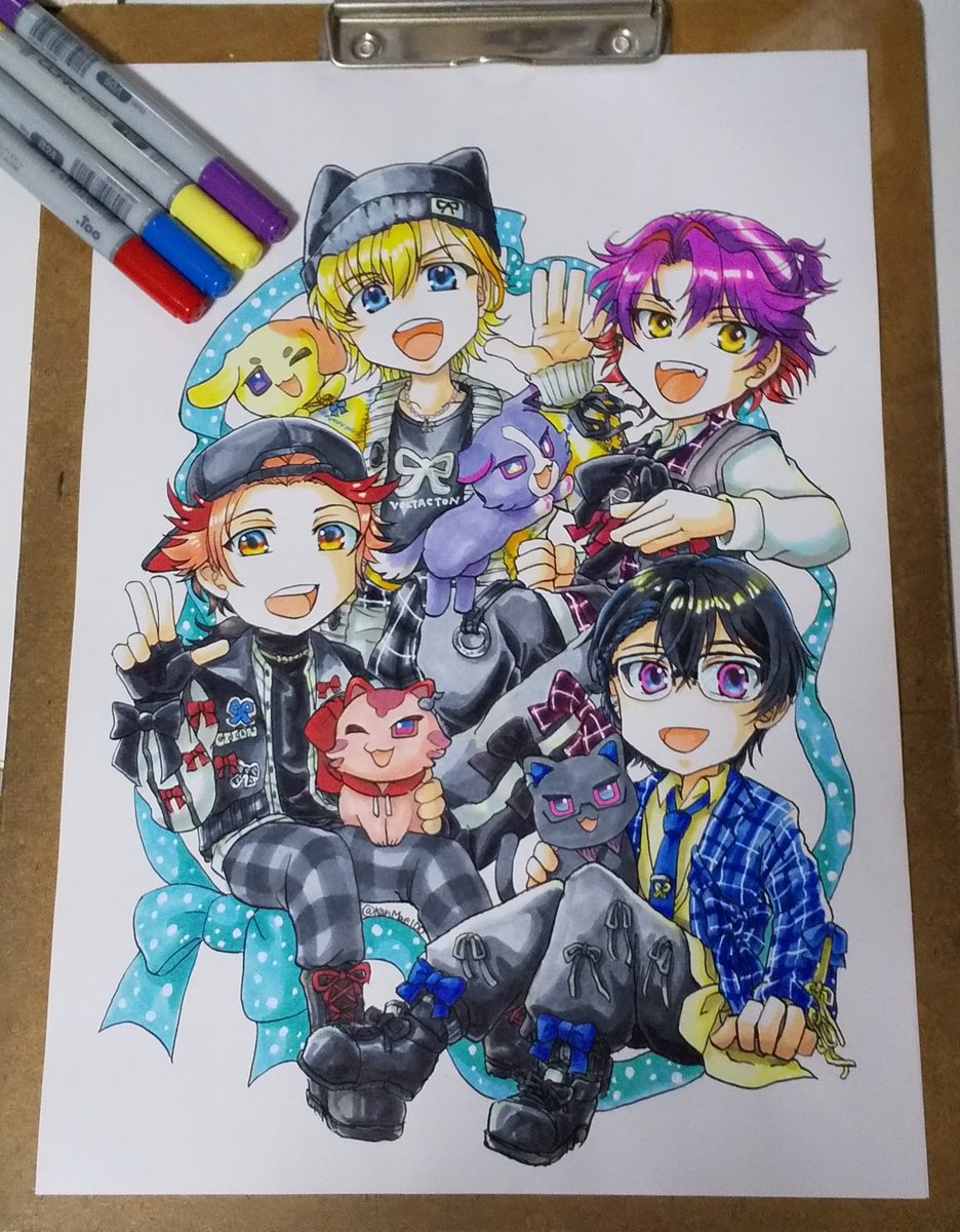 #凍結祭りでフォロワー減ったから自己紹介して逆に増やす
アイナナ&amp;🌈🕒ヴォルタ中心に色々イラスト描きます
(アナログイラストです)