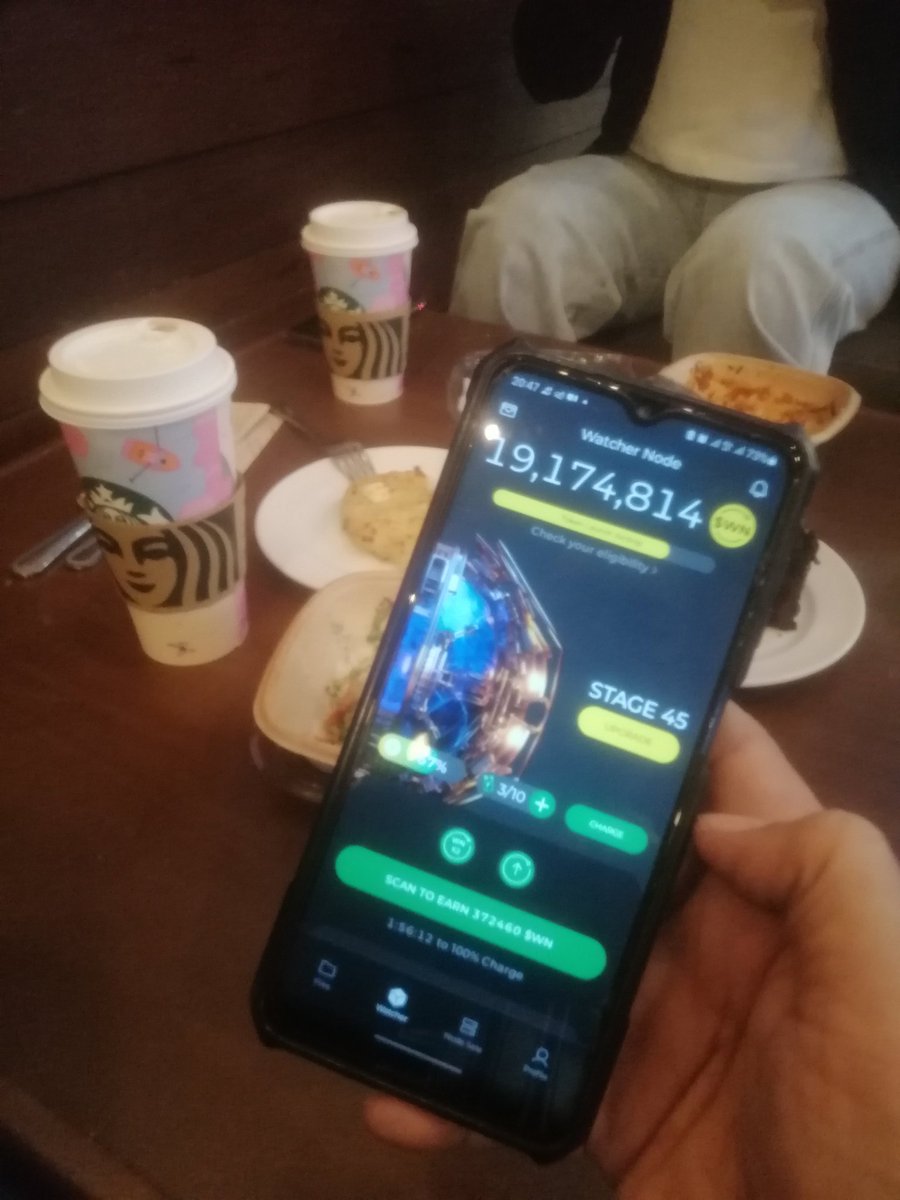 Aponizuma's tweet photo. Watcher's Node at Starbucks - SM City Rosario @DeNetPro #WatchersEverywhere https://t.co/aKyqzC66LD