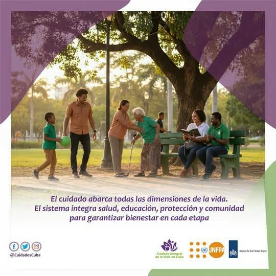 El cuidado abarca todas las dimensiones de la vida.
El sistema integra salud,  educación, protección y comunidad para garantizar bienestar en cada etapa.
#CuidadosCuba  #MtssCuba