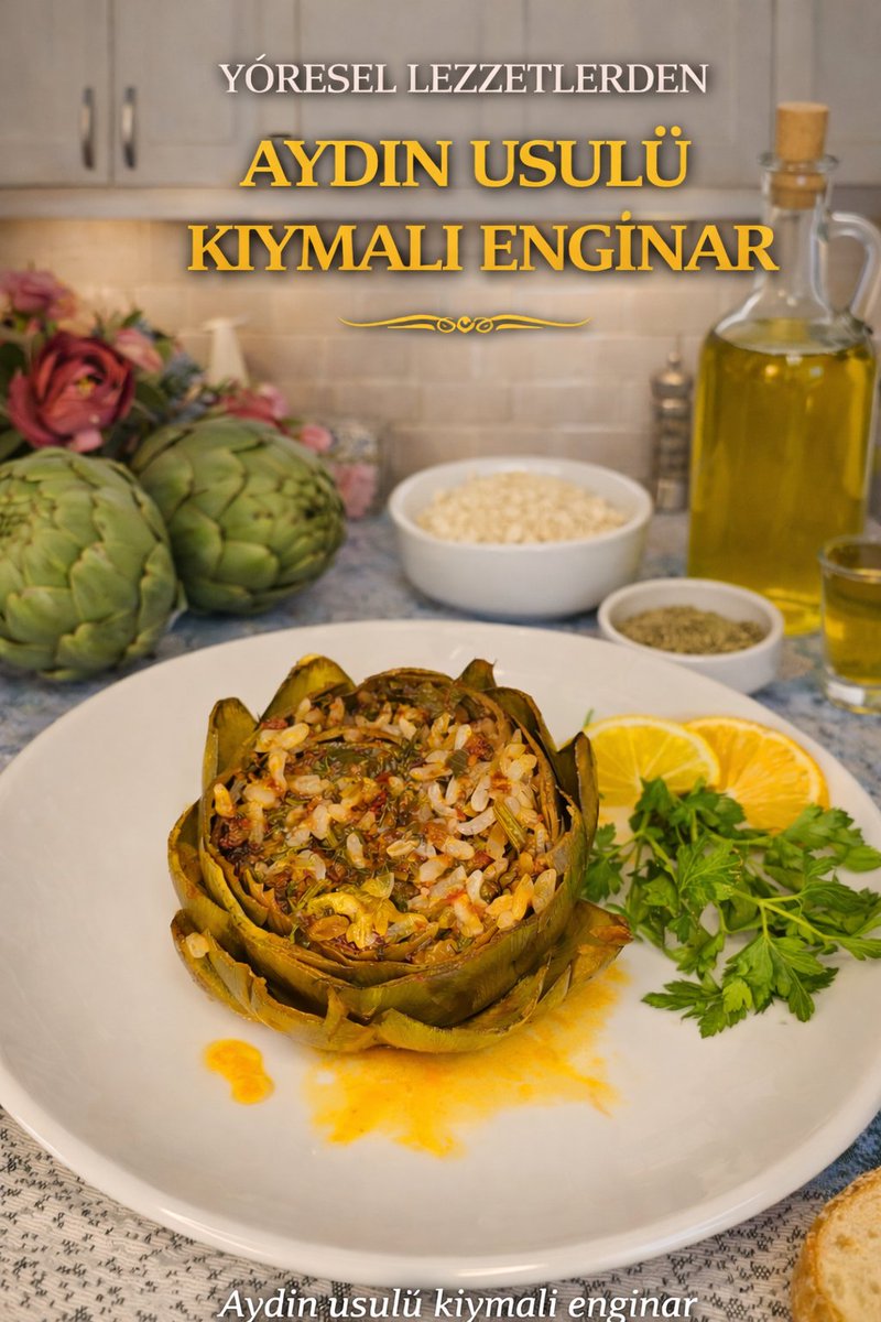Yöresel Lezzetlerden Aydın usulü 
Kıymalı enginar dolması 
#enginar #dolma #Aydın #Israël #Pakistán #پاکستان #فخورين_بالإمارات