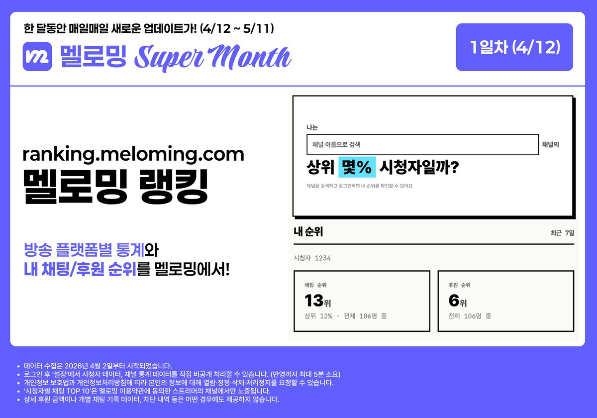 멜로밍 - 스트리머를 위한 올인원 플랫폼 tweet media