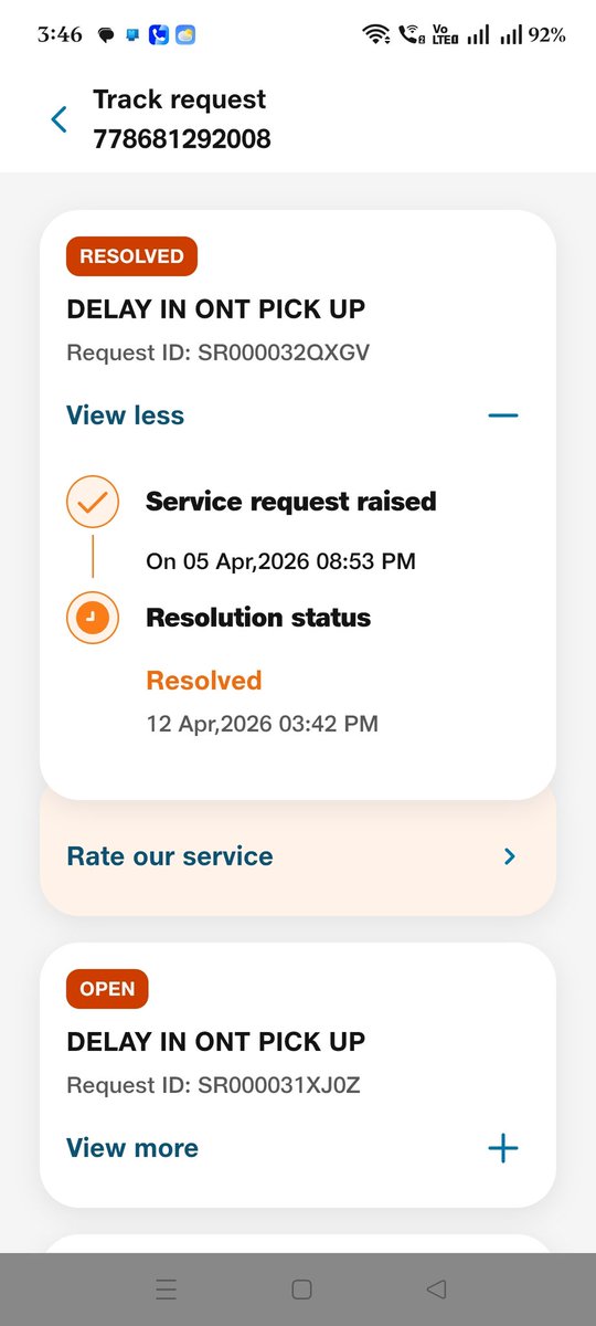 iamthestellar's tweet photo. @JioCare Pick up still not done and the escalation ticket closed without pickup. Perfect example of great customer service. It's already a month now since the first request was raised. @jagograhakjago https://t.co/njdM4IcCsu