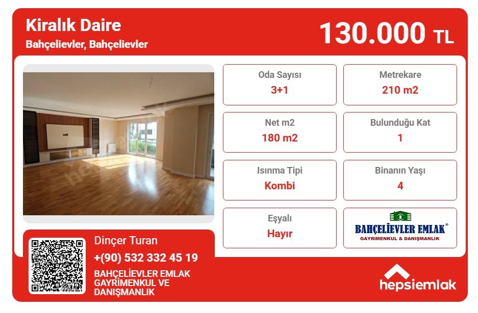 BahcelievlerEml's tweet photo. BAHÇELİEVLER MERKEZ'DE SÜPER LÜKS 3+1 | 180 m² | OTOPARKLI | YENİ BİNA

📍 Bahçelievler Merkez Mahallesi’nde, Fikret Yüzatlı İlkokulu ve Aka Koleji’ne çok yakın konumda, merkezi lokasyonda kiralık dairemiz sizleri bekliyor.

#emlak #gayrimenkul #istanbul #kiralık #bahçelievler https://t.co/H3IfHGz1Ht