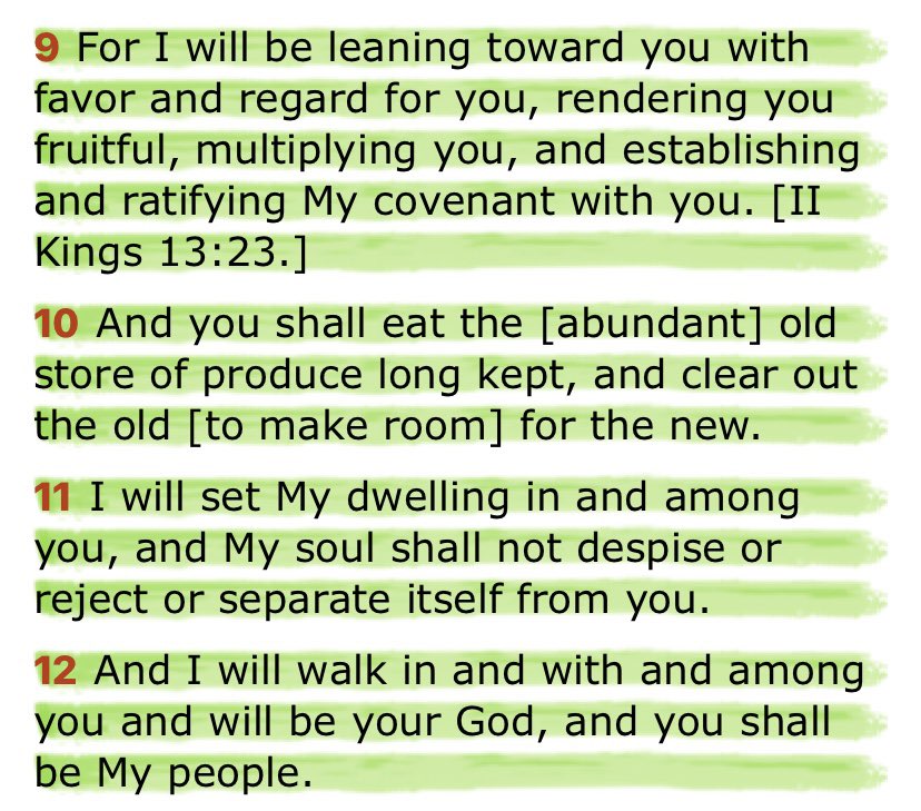Shuga_baby85's tweet image. I found a very beautiful Bible verse. Happy Sunday 💒💜

Leviticus 26:9-12👇🏽
#happysunday