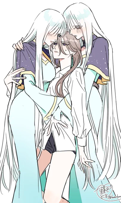 自分が描いた細長い女まじで好きだ