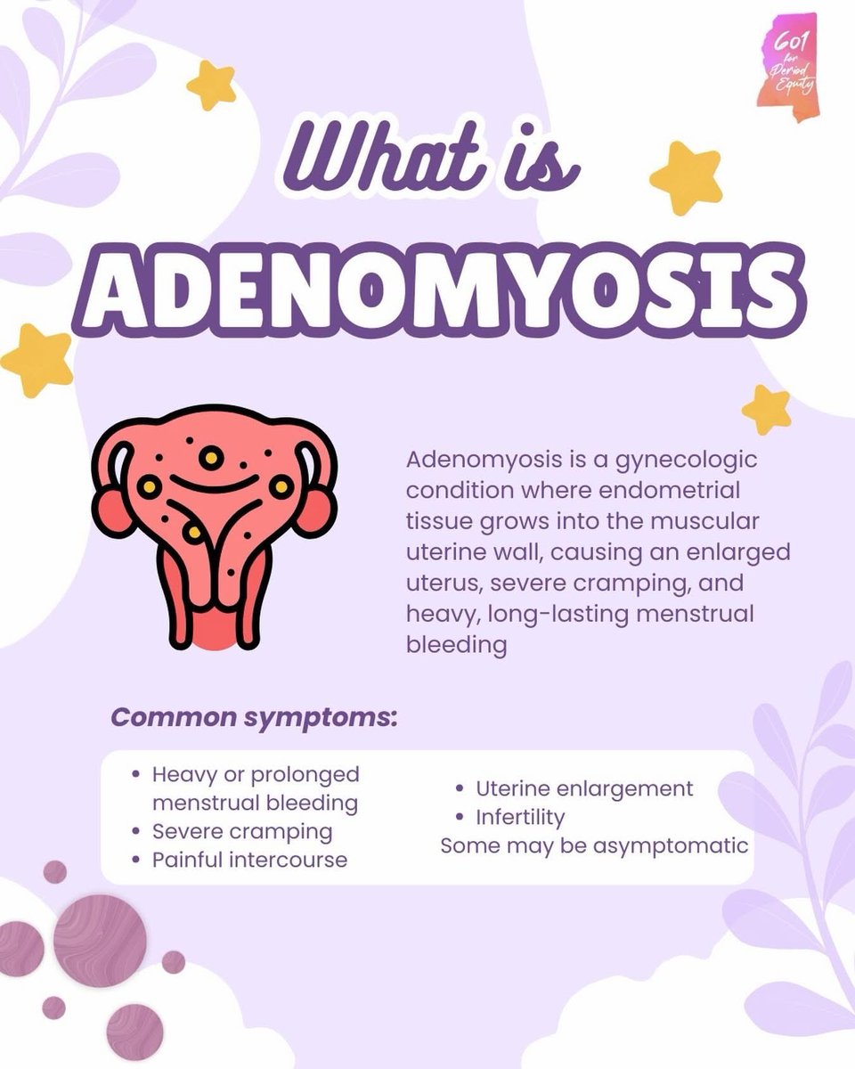 0dessaWolfe's tweet photo. Adenomyosis awareness day 12! 

just going to dump my symptoms today sorry! nausea, leg pains(probably from all the running/walking) cramps, toilet issues 🫣, mood swings, fatigue and itchy acne😭 and this is just today’s issues https://t.co/InBWnmZOOP